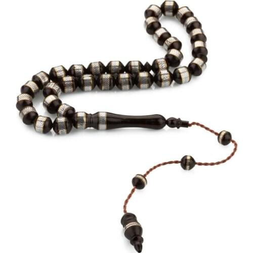 Kuka Knitted Embroidered Rosary Men Starling Cut Rosary Turkish Tasbih Bead Tassel Made in Turkey