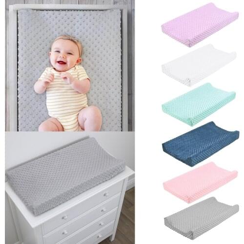 Unisex Soft Reusable Changing Pad Removable cloth Cover Baby Nursery Diaper Changing Mat Cover Changing Table Cover
