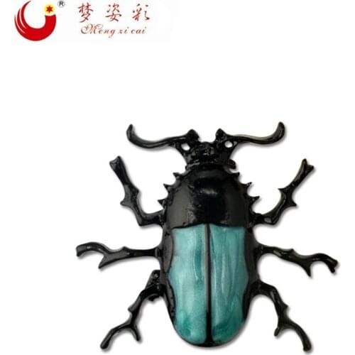 MZC New Fashion pin Cute Beetle Brooch Jewelry Animal Brooches for Mens Women Male Hasband New Designer Broches Pins