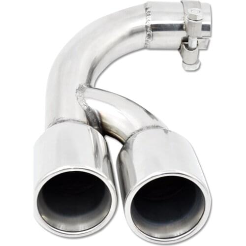 AK MUFFLERTIP 1 Pair Exhaust tip for BMW 316i Stainless Steel Muffler Tip Double out Tailpipe Car Exhaust Pipe