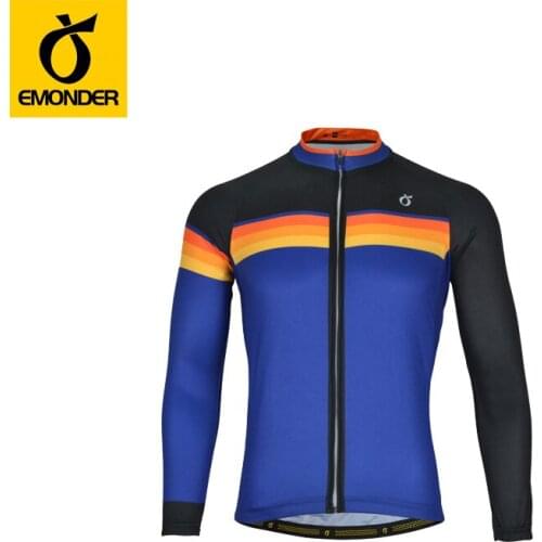 New Pro Long Sleeve Cycling Jersey MTB Bike Clothing Wear Autumn Bicycle Clothes Cycling Clothing argentina EMONDER