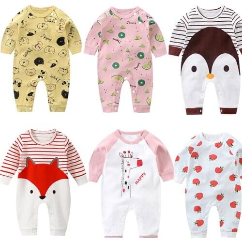 New Spring Autumn Baby Boys Clothing Cute Rompers Toddler Pajamas Cotton Onesies Jumpsuit Pyjamas Kids Newborn Infantil Pijamas