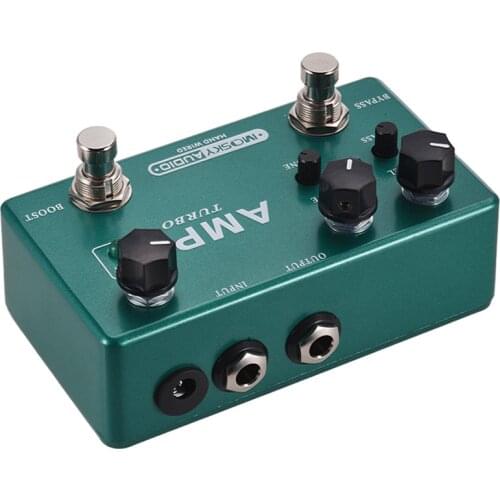MOSKY Guitar Pedal Effect AMP TURBO Electric Guitar Effects Pedal Overdrive Accessories With Clean Booster Metal Shell