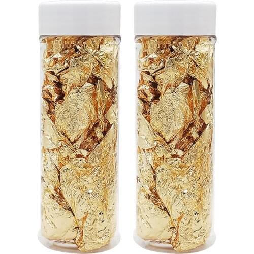 Edible Gold/Silver Leaf Foil Cooking Dessert Cake Ice Cream Decoration Foil 3g 2g Gold Foil