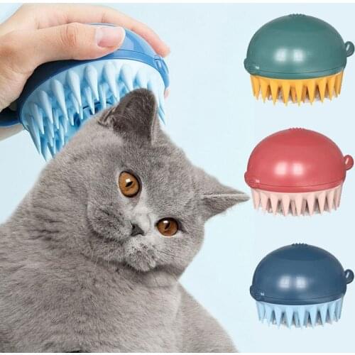 Pet Grooming Brush for Kitten TPR Dog Beauty Supply Products Cat Comb Dog Hair Remover Cleaning Massage Supplies Dropshipping