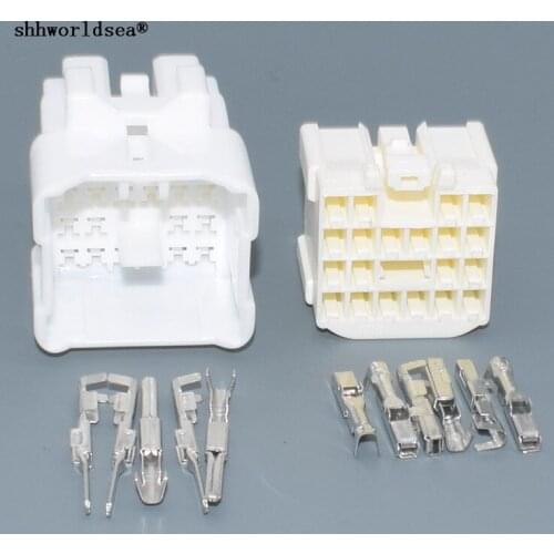 Shhworldsea 20 Pin 2.2mm Female Male Headlight Plug Dash Board Assembly Socket 6240-5134 For Car