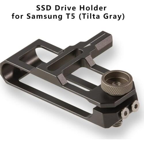 Tilta BMPCC 4k Cage Accessories TA-SSDH-T5-G Gray SSD Drive Holder for Sam sung T5