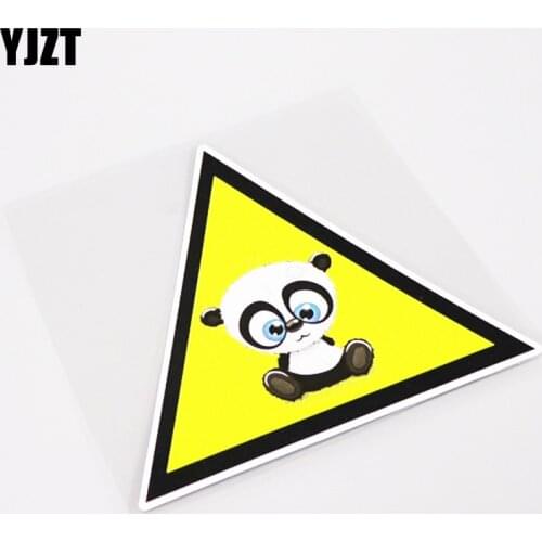 YJZT 13CM*11.2CM For High-quality Car Styling Panda Car Sticker Decal PVC Graphical 13-0951