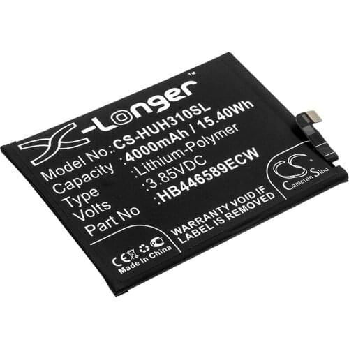 Cameron Sino Mobile SmartPhone Replacement Li-Polymer Battery 4000mAh For HB446589ECW Vodafone Honor View 30 Pro, H Free Tools