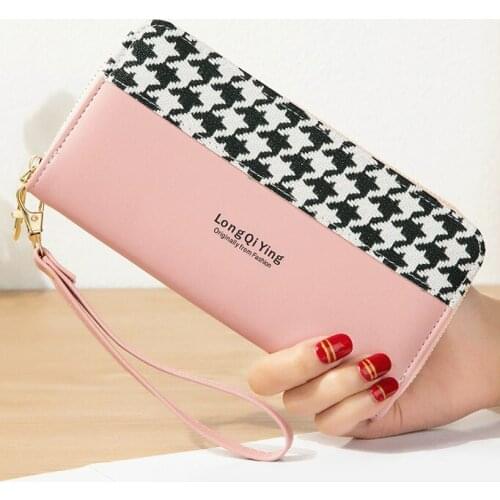 Women Wallet Female Long Zipper Woman Purses Large Capacity Coin Purse Pocket Wallets Brand New Fashion Phone Clutch Money Bags