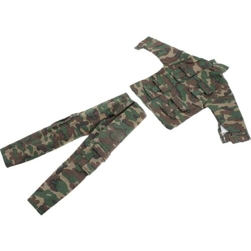 1:6 Soldier Camouflage Uniforms Clothing for 12" Action Figure Accessories