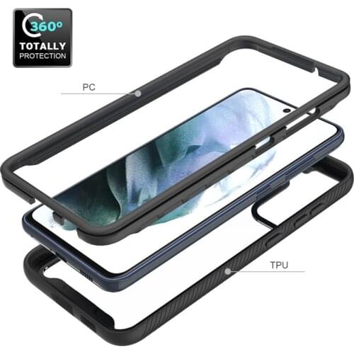 100pcs/Lot 360 Full Body Slim Armor Phone Case For Samsung Galaxy A22 4G A82 5G Quantum 2 S21 FE With Front Frame