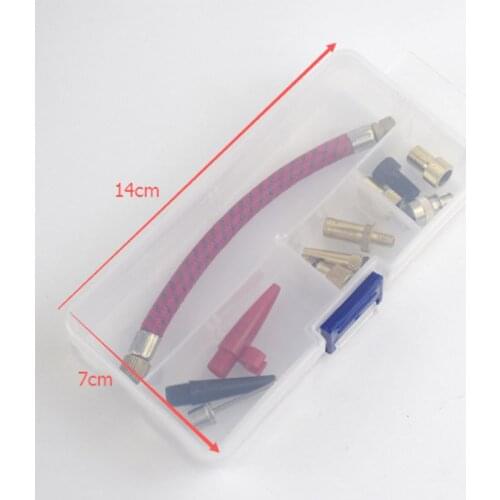 11 Pcs Bike Tyre Air Pump Inflator Replacement Extension Hose for Valve QW