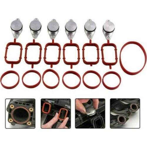 6 x 33mm Diesel Swirl Blanks Flaps Repair Delete Kit Intake Manifold Gasket for BMW 320d 330d 520d 525d 530d 730d