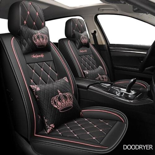 DOODRYER leather car seat cover For lada 2114 granta xray vesta sw cross kalina kalina accessories covers for vehicle seats