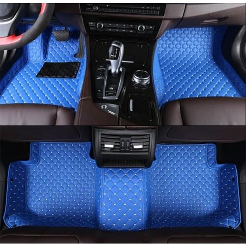 CUWEUSANG Custom Car floor Mat for SsangYong Korando Actyon Rexton Chairman Kyron Wearproof Carpets car foot mats