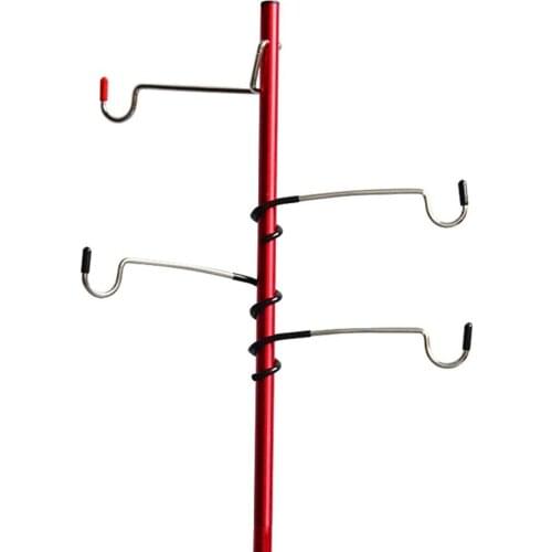 Tent Pole Lamp Holder Hook Multifunctional Outdoor Universal Hook S Type Lantern Hanger Camping Tent Travel Hiking Accessories