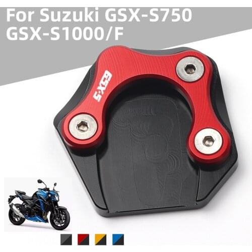 For Suzuki GSX-S750 2011-2015 GSX-S1000 GSX-S1000F 2015-2016 Motorcycle CNC Foot Side Stand Extension Pad Support Plate