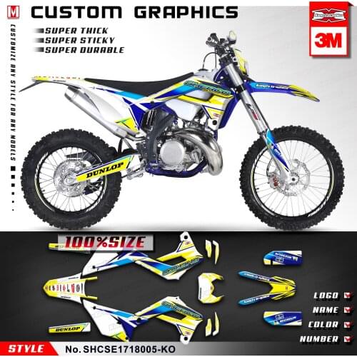KUNGFU GRAPHICS Personalised Stickers for Sherco Enduro SE-R SEF-R FSE 2017 2018 2019 2020 2021 SC SCF 2017 2018 2019 2020 2021