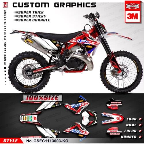 KUNGFU GRAPHICS Vinyl Wrap Stickers Kit for GAS GAS EC 125 200 250 300 2T 450 4T Six Days 2011 2012 2013 Style no.GSEC1113003-KO