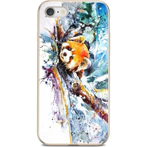 Buy Silicone Phone Case For Samsung Galaxy A10 A40 A50 A70 A3 A5 A7 A9 A8 A6 Plus 2018 2015 2016 2017 Red Panda Art Painting