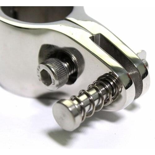 Boat Canopy Bow Knuckle Clamp Fittings for 25 mm Tube (Black)