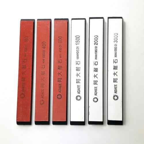Free Shipping 6pcs/set Grindstone Whetstone Stone Set Grit 180# 400# 800# 1500# 2000# 3000# For Sharpener System