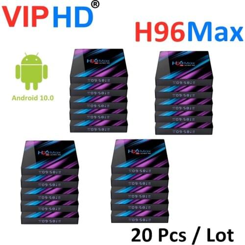 New Android 10.0 Tv Box H96 Max 3318 WiFi BT Set Top 20 Pcs Lot Fast Shipping 4K Ultra HDR H96Max Smart Media Player