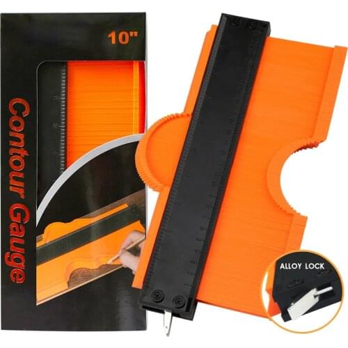 OIMG Contour Gauge Profile Duplicator Tool Adjustable Lock Alloy Edge Copy Shaping Wood Measure Ruler Laminate Tiles Woodworking
