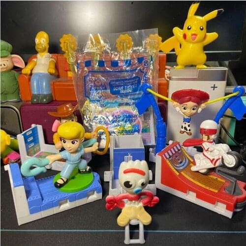 Genuine Toy Story 4 Sgeriff Woody Bo Peep Doll Anime Scene Buzz Lightyear Action Figure Model Toy Ornament for Fans Gift