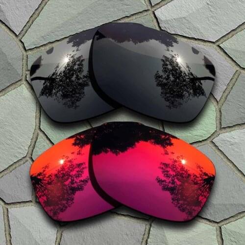 Grey Black&Violet Red Sunglasses Polarized Replacement Lenses for Oakley Jupiter Squared