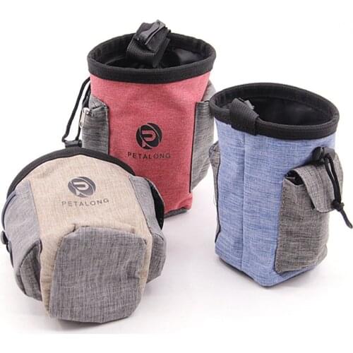 Portable Dog Training Treat Bags Puppy Feed Snack Reward Waist Bag Dog Walking Snack Pouch Detachable Pet Feed Pocket Pouch
