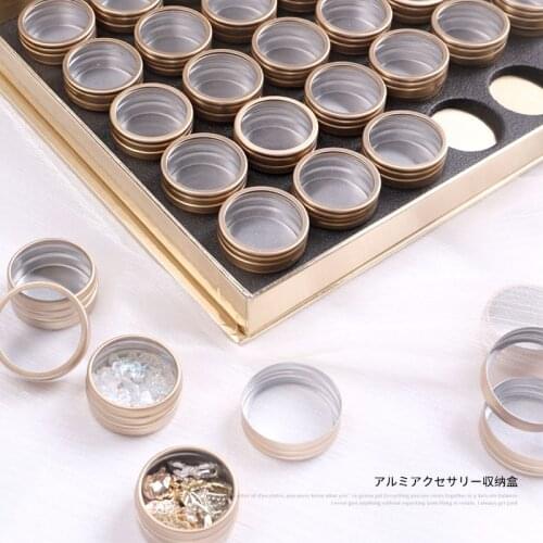 TSZS Wholesale Independent Aluminum Nail Art Empty Storage 35 Grid/ set Nail Decorations Box Nail Art Tool