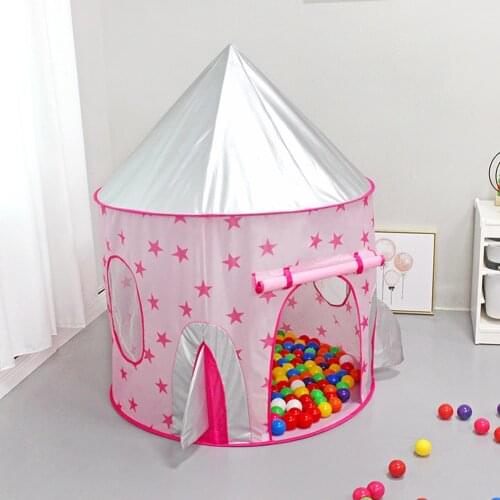 Portable Foldable Children Kids Ocean Ball Game Play Tent Girl Princess Castle Indoor Play House Tube Play Funny
