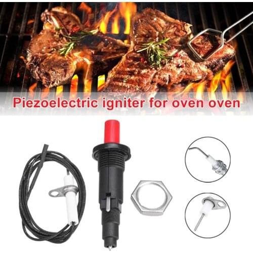 Universal Piezo Spark Ignition Set Cable Push Button Igniter Fit Gas Grill BBQ J2Y