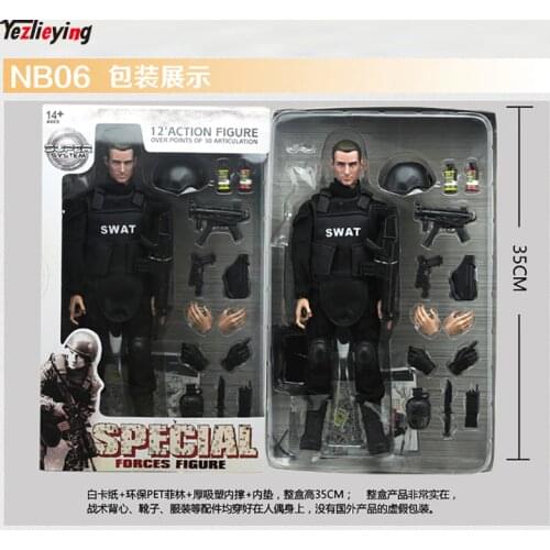 1/6 Scale accessories model SWAT NB06 Specialpolice Force soldiers of the 30cm Military soldier 12Inch action figure Toy Gift