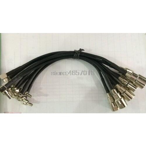 15cm FME to CRC9 bend male connector CRC9 male right angle To FME male plug RG174 cable jumper 10pcs/lot