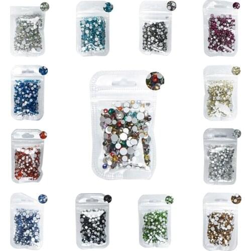 5gram /Bag Nail Art Non HotFix Rhinestone Crystal AB Color DIY Flatback Glass Non Hot Fix Rhinestones Nail Decoration Crystal
