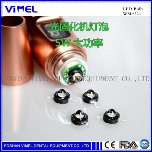 5pcs dental lamp bulb for light curing 5W led bulb blue color for Woodpecker DTE light cure