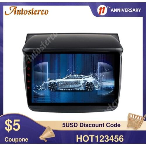 Android 9 8 Core Auto Radio Stereo Car NO DVD Player GPS Navigation For Mitsubishi L200 Pickup 2007+ Head Unit Multimedia Player