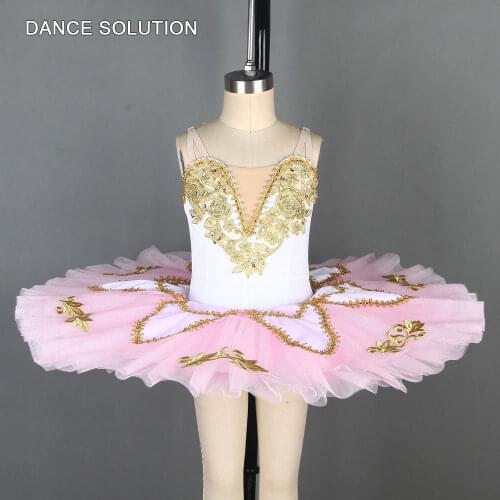 White Velvet Stretch Bodice Pre-professional Ballet Tutu Children & Women Dance Dress Ballerina Stage Performance Costume BLL052