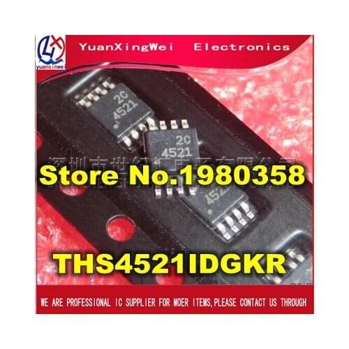 Free Shipping 20PCS THS4521IDGKR THS4521 4521 MSOP8