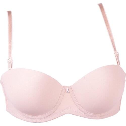 BRZFMRVL fashion push up Brassiere Super B half Cup Sexy Lady Women Push Up Bra Double padded cup lovely bra cute seamless bra