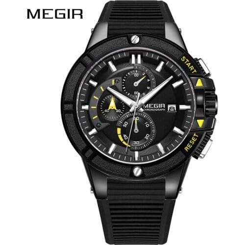 MEGIR Watch Men Chronograph Casual Quartz Mens Watches Luxury Top Brand Relogio Masculino Male Hour Clock Relogio Reloj Hombre