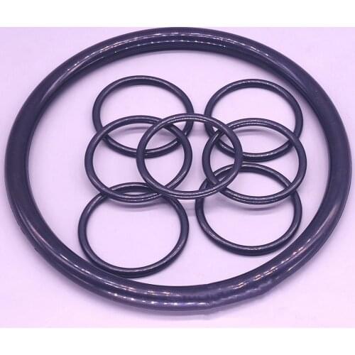 10Pcs Black NBR Rubber O Ring 2.5mm Wire Diameter O Rings Gaskets OD 9-250mm O-Ring Oil Seals Washer