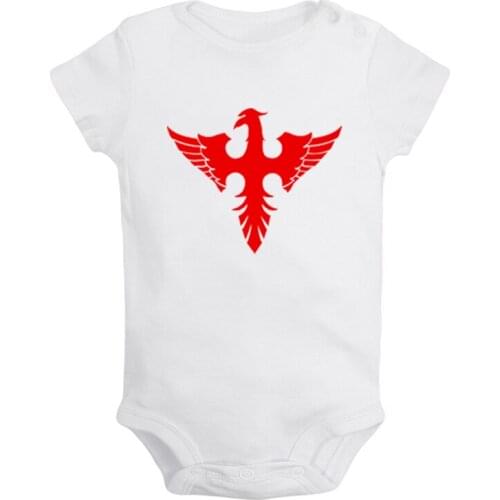 30 SECONDS TO MARS IMPERIAL EAGLE Aerosmith Printed Newborn Baby Girl Boys Clothes Short Sleeve Romper Outfits 100% Cotton