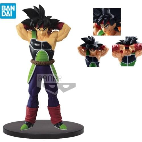 Original Bandai Dragon Ball Anime Figure Series Burdock Primary Color Model Anime Action Figures Toys for Children Birthday Gift