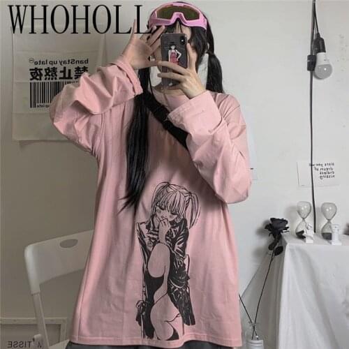 Schoolgirl Glitch Sad Japanese Anime Aesthetic T Shirt Summer Men TShirt Harajuku Streetwear Women Clothes cartoon T Shirt