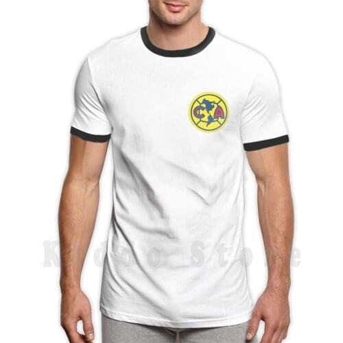 Club America T Shirt DIY Big Size 100% Cotton Club Ameria Mexico City Aztec Stadium Miguel Herrera Las Águilas Liga Mx Mexican