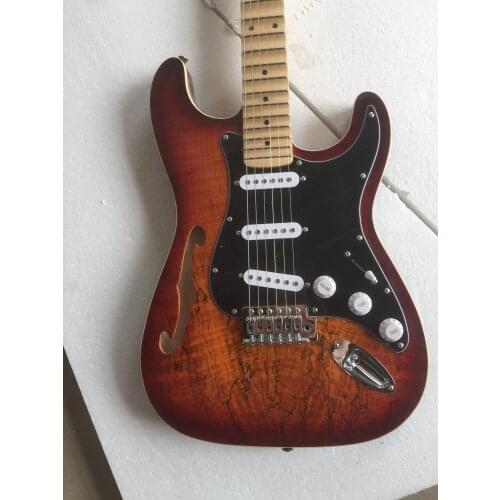 Free delivery / f-hole sector fingerboard high quality st Guitar / China Electric Guitar